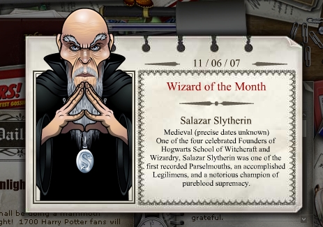 Harry Potter Computerspiel Website
