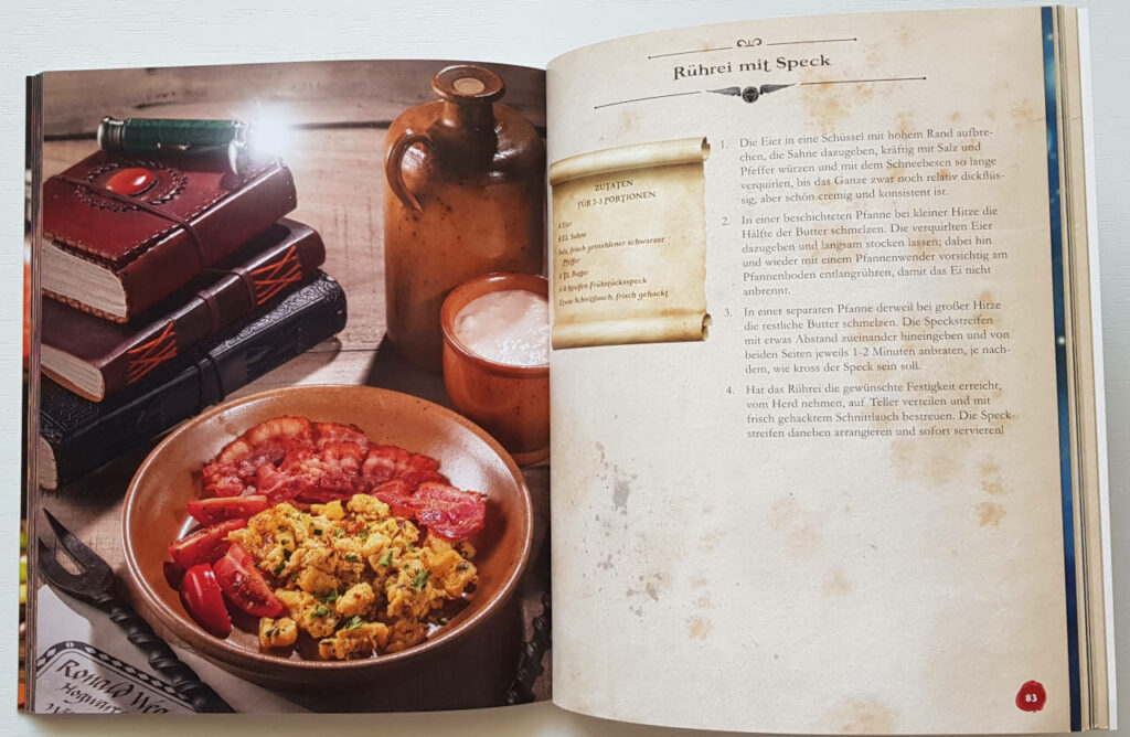 Rührei mit Speck Rezept im Buch Das kleine Koch- und Backbuch für Potterheads